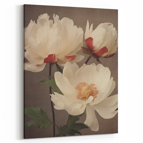 Vintage Peony Floral Print – Classic Botanical Wall Art