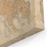 Vintage Animal Art – Leopard Sketch Illustration Wall Print