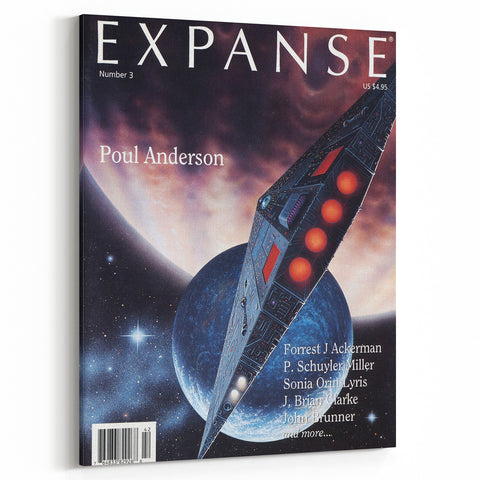 Vintage Magazine Cover Art – Expanse Sci-Fi Classic Print