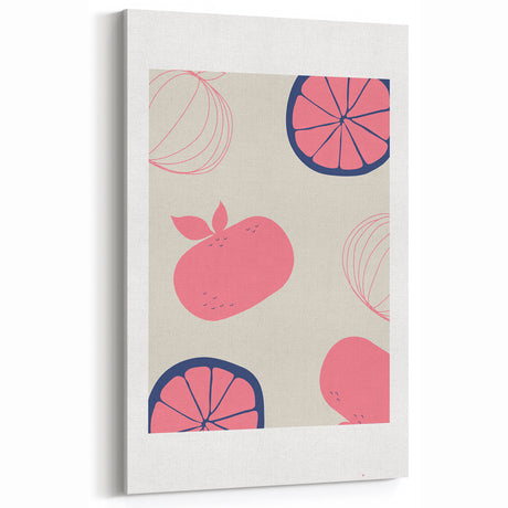 Modern Citrus & Mango Fruit Art Prints – Kitchen Wall Decor