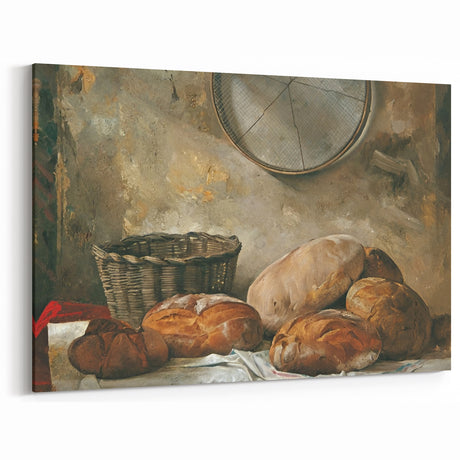 Rustic Bread Bakery Wall Art – Vintage Kitchen Decor