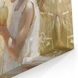 Golden Apple Moment – Impressionist Culinary Wall Art