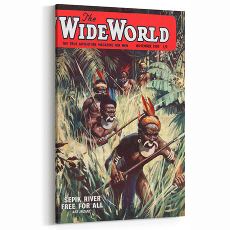 Sepik River Free for All - Vintage Magazine Cover Wall Art