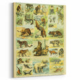 Vintage Animal Art: Retro Big Cats & Wildlife Illustration Print