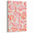 Peach Fruits Wall Art – Fruit Canvas Art for Kitchen Fruit Decor