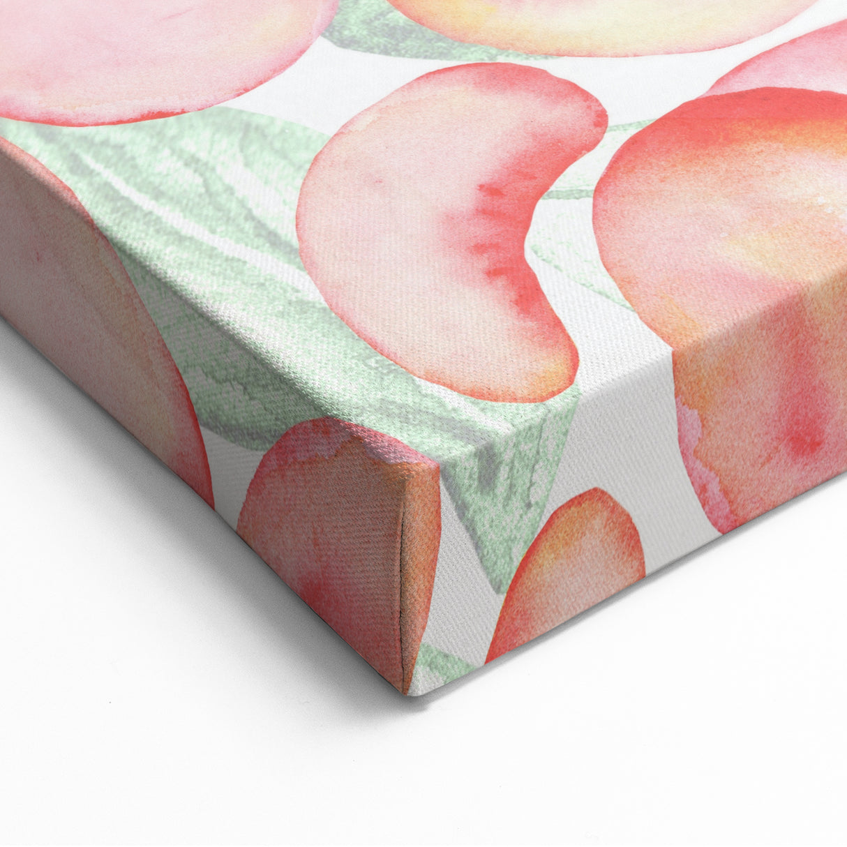 Peach Fruits Wall Art – Fruit Canvas Art for Kitchen Fruit Decor