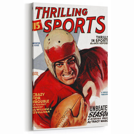 Crazy for Trouble - Vintage Sports Magazine Cover Wall Art