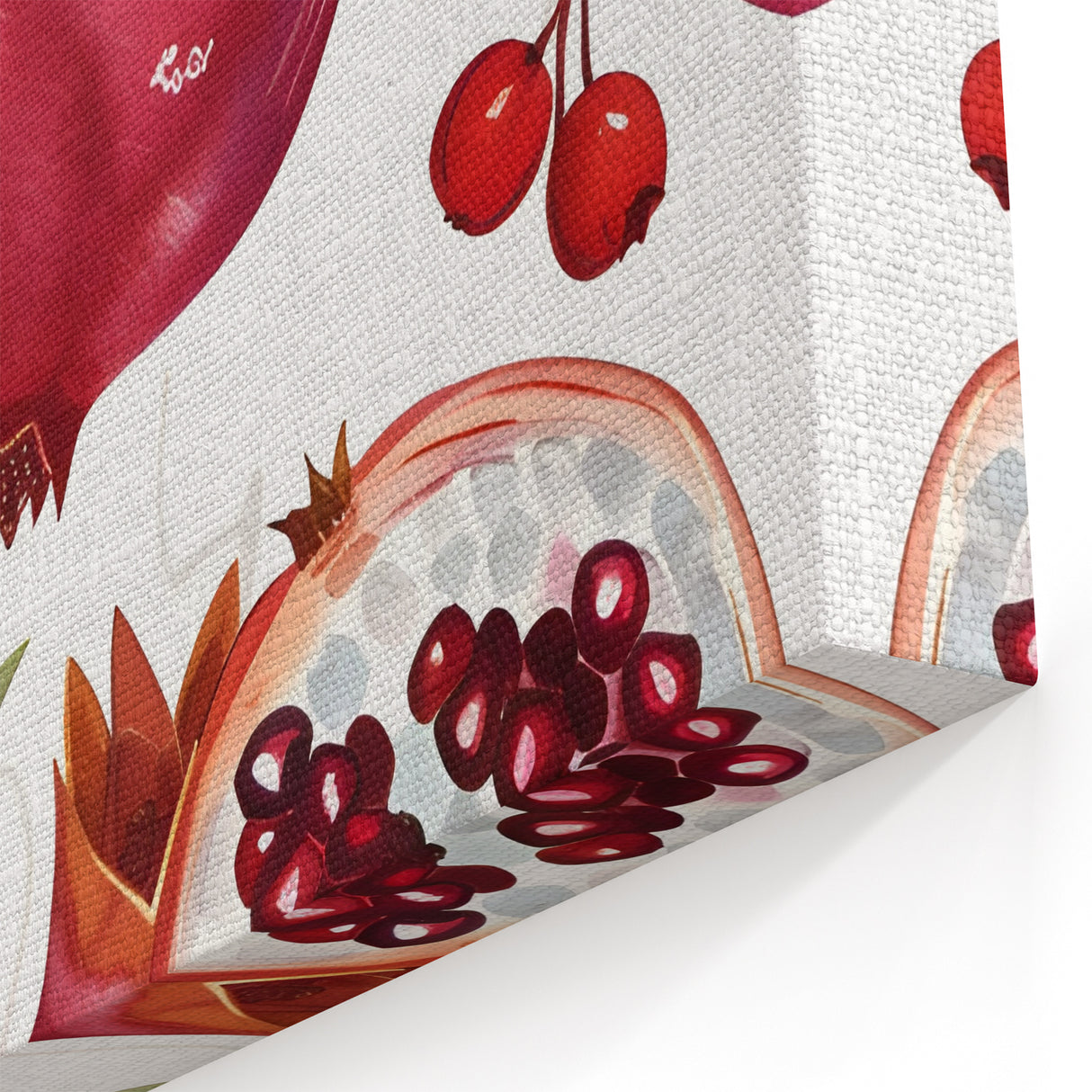 Fruit Paintings – Pomegranate Botanical Print for Kitchen Decor