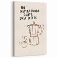 Kitchen Wall Art with Quotes – Minimalist Coffee Lover Print
