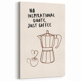 Kitchen Wall Art with Quotes – Minimalist Coffee Lover Print