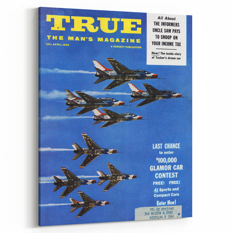 True Magazine - Vintage Aviation Magazine Cover Wall Art
