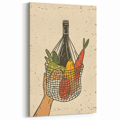 Rustic Kitchen Fruit Art – Vintage Market Food Wall Decor