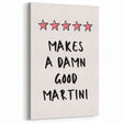 Kitchen Quote Wall Art - Inspirational Culinary Martini Print