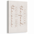 Kitchen Wall Art with Quotes - Elegant Wine-Themed Print