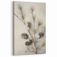 Snowy Pine Branch - Winter Wonderland Wall Art Winter Canvas Print