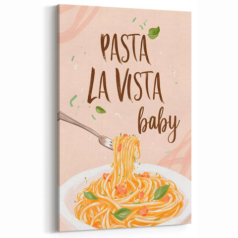 Inspirational Kitchen Prints - Fun Pasta Quote Wall Art