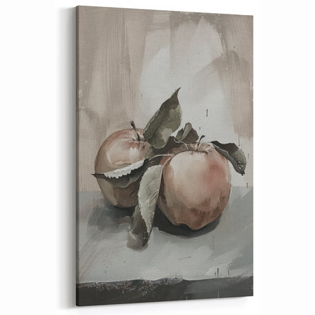 Apple Still Life Fruits Wall Art – Vintage Kitchen Decor