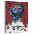 Foo Fighters Retro Wall Art - Vintage Skull Concert Poster