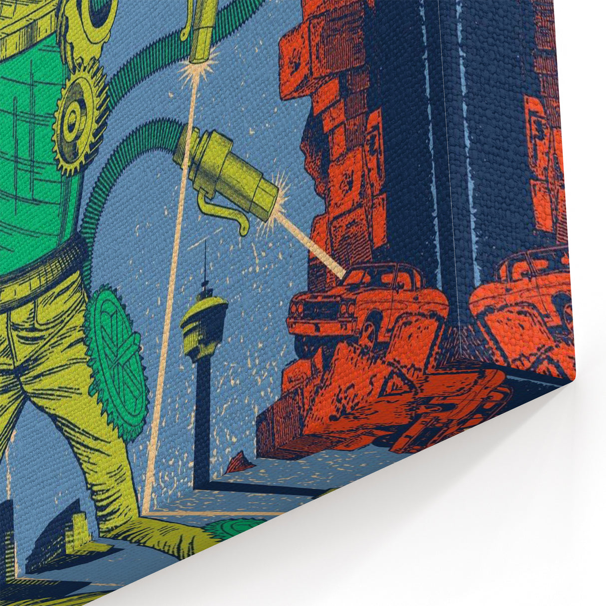 Foo Fighters Retro Wall Art - Vintage Sci-Fi Comic Poster