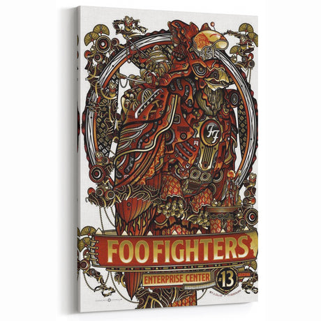 Foo Fighters Retro Wall Art - Vintage Steampunk Poster