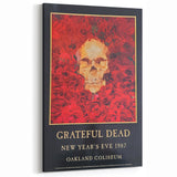 Grateful Dead Retro Wall Art - Vintage New Year's Eve 1987 Poster