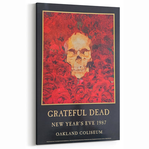 Grateful Dead Retro Wall Art - Vintage New Year's Eve 1987 Poster