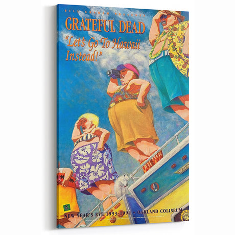 Grateful Dead Retro Wall Art - Vintage New Year’s Eve 1993-94 Poster