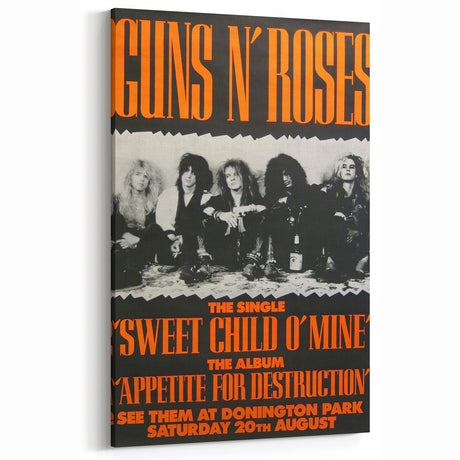 Guns N' Roses Retro Wall Art – Vintage Prints for Classic Rock Fans