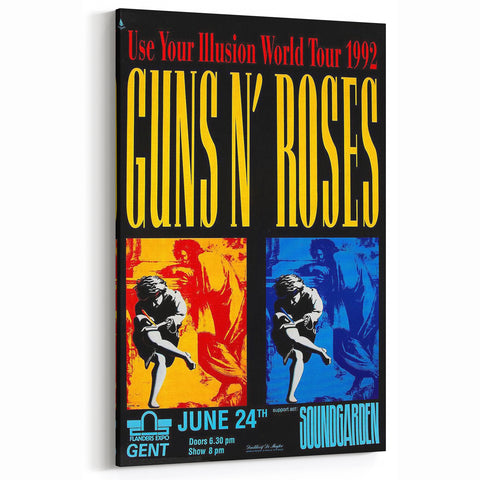 Guns N' Roses Retro Wall Art – Vintage Prints from 1992 Tour