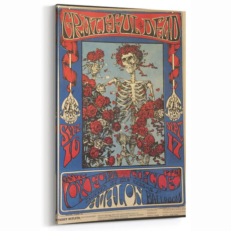 Grateful Dead Retro Wall Art – Vintage Prints for Psychedelic Fans