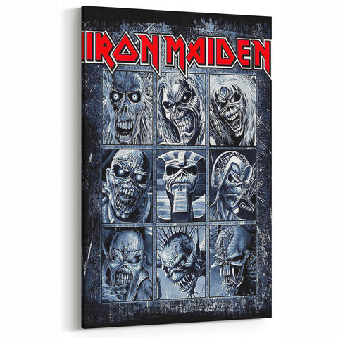 Iron Maiden Retro Wall Art – Vintage Heavy Metal Poster Print
