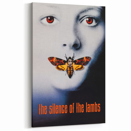 1990s Vintage Movie Poster - Classic 90s Film Art - The Silence of the Lambs