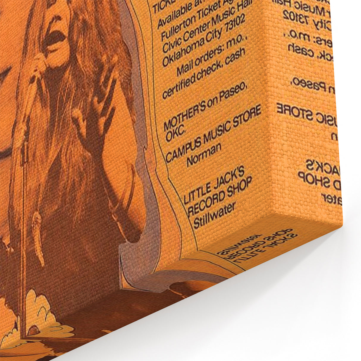Janis Joplin Retro Wall Art – Vintage 1970s Blues Concert Print