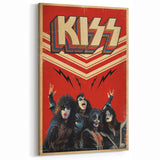 KISS Retro Wall Art Vintage Prints 80s Rock Band Poster