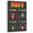 KISS Retro Wall Art Vintage Prints Band Members Tribute Poster