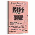 KISS & Rush Retro Wall Art Vintage Prints Pink Concert Poster