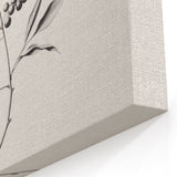 Snowy Landscape Wall Art – Elegant Winter Botanical Sketch Print