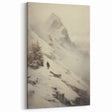 Winter Canvas Art – Majestic Snowy Mountain Landscape Print