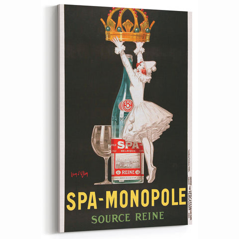 Vintage Advertising Poster - Spa Monopole Retro Wall Art Print