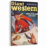 Vintage Magazine Cover Art - Classic Western Action Wall Print