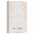 Minimalist Winter Quote Wall Art – Snowy Nature Winter Canvas Print