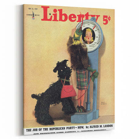 Vintage Magazine Cover Art - Classic Liberty Retro Humor Print