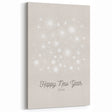 Happy New Year Fireworks Wall Art – Elegant Winter Celebration Print