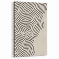 Minimalist Black and Beige Winter Wall Art – Modern Abstract Print