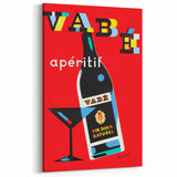 Vintage Advertising Poster - Vabé Apéritif Retro Wall Art