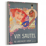 Vintage Advertising Poster - Vin Sautel Apéritif Retro Art