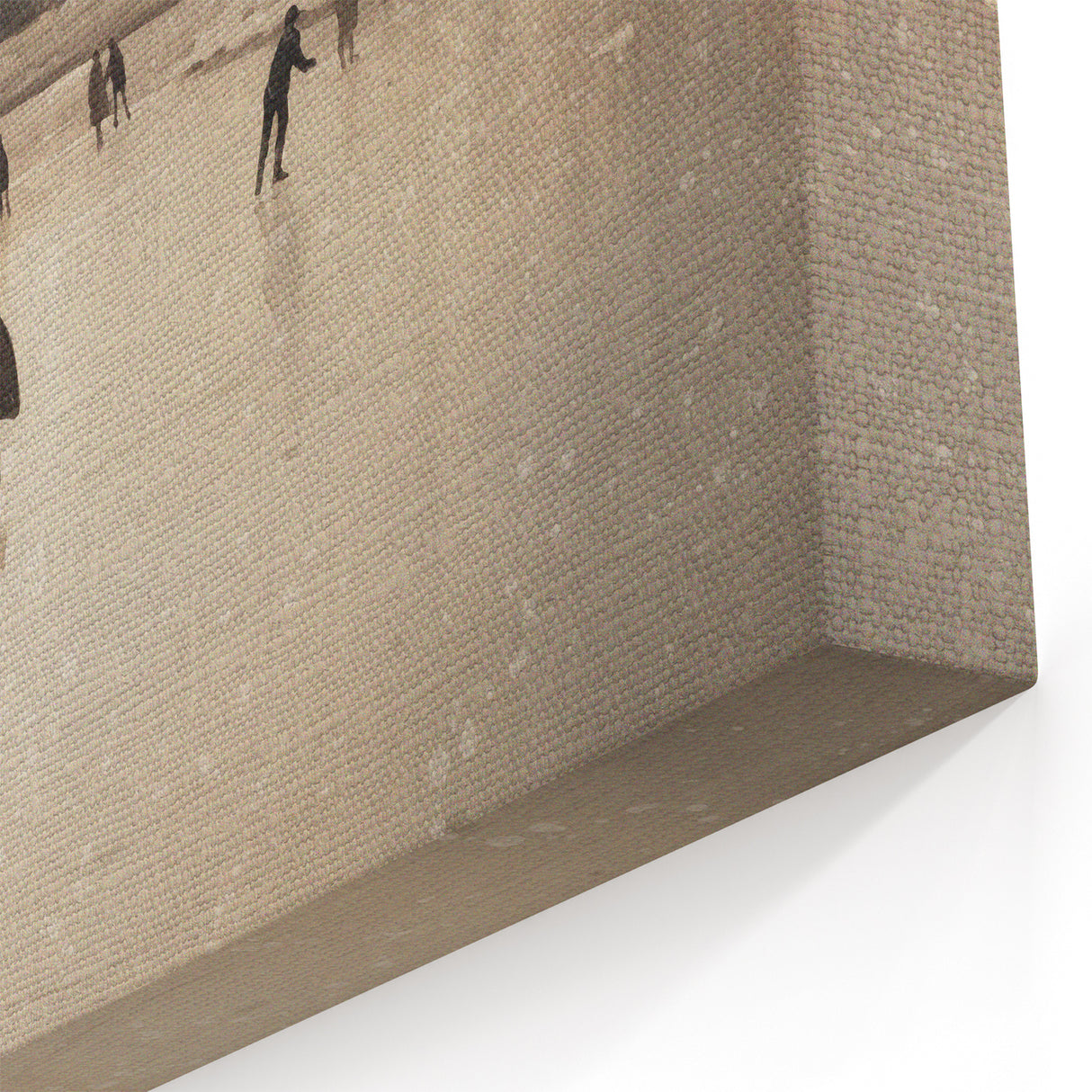 Snowy Landscape Wall Art – Ice Skating on a Frozen Lake