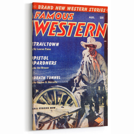Vintage Magazine Cover Art – Famous Western Retro Wall Print