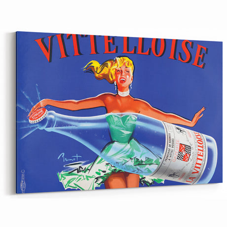 Vintage Advertising Poster - Vittelloise Water Retro Wall Art