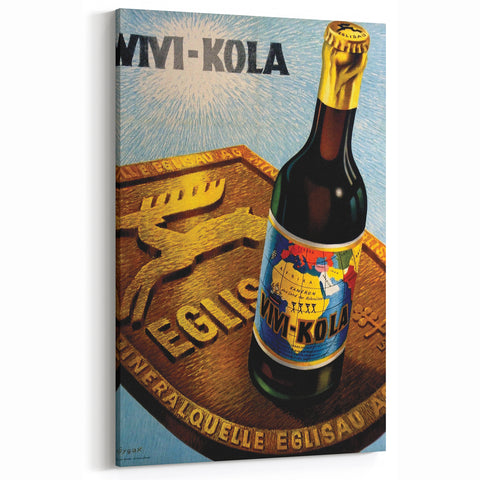 Vintage Advertising Poster - Vivi-Kola Retro Beverage Art